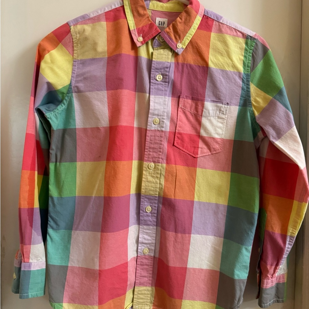 GAP Kids Yellow and Pink Shirt